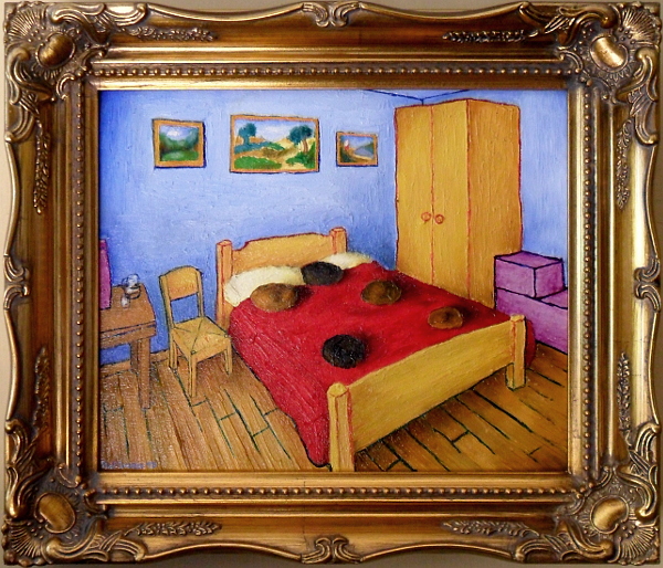 'The Bedroom at Derby' - 25.4x30.5cm - oil on canvas panel. Copyright (c)2017 Paul Alan Grosse