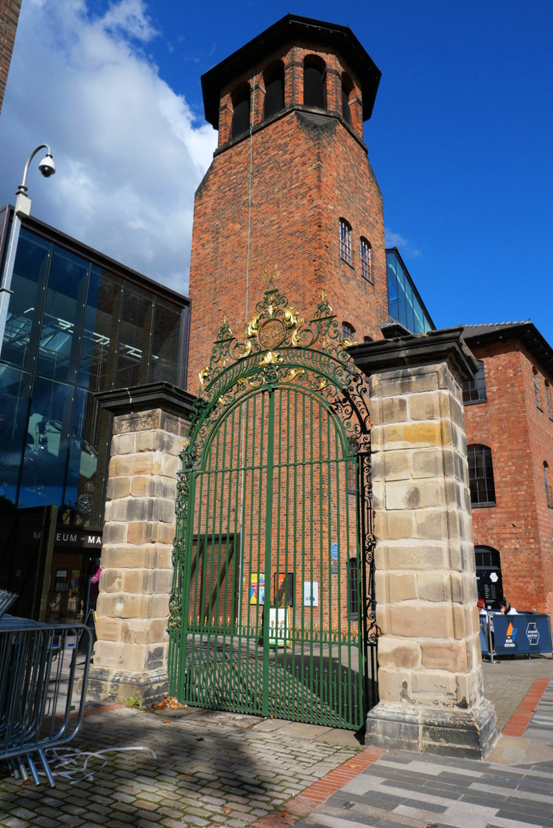 Derby: Silk Mill Museum Original Gates 20230923 Copyright (c)2022 Paul Alan Grosse. All Rights Reserved.