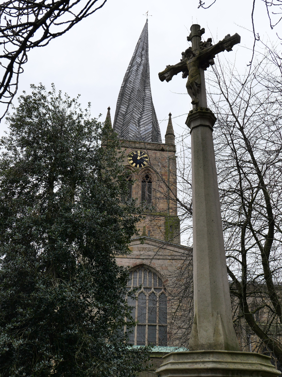 chesterfield - Church Spire 20230304 Copyright (c)2023 Paul Alan Grosse. All Rights Reserved.