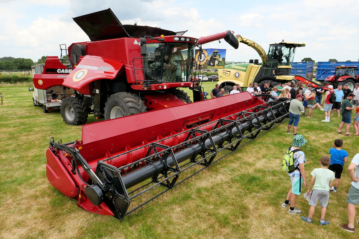 Derbyshire: Elvaston County Show - Combine Harvester. Photograph Copyright (c)2023 Paul Alan Grosse. All Rights Reserved.