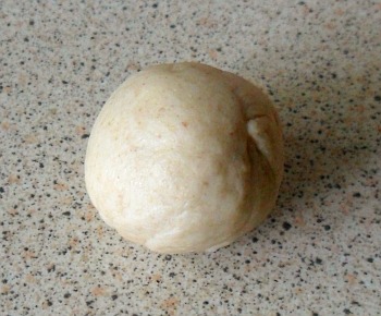 A doughball around 2cm in diameter.