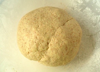 This dough is noticeably yellow. It still needs to rest though.