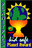 The Planetpals "Safe Planet Award".