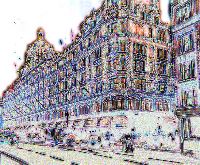 Harrods with tone-line using larger amount of blurring